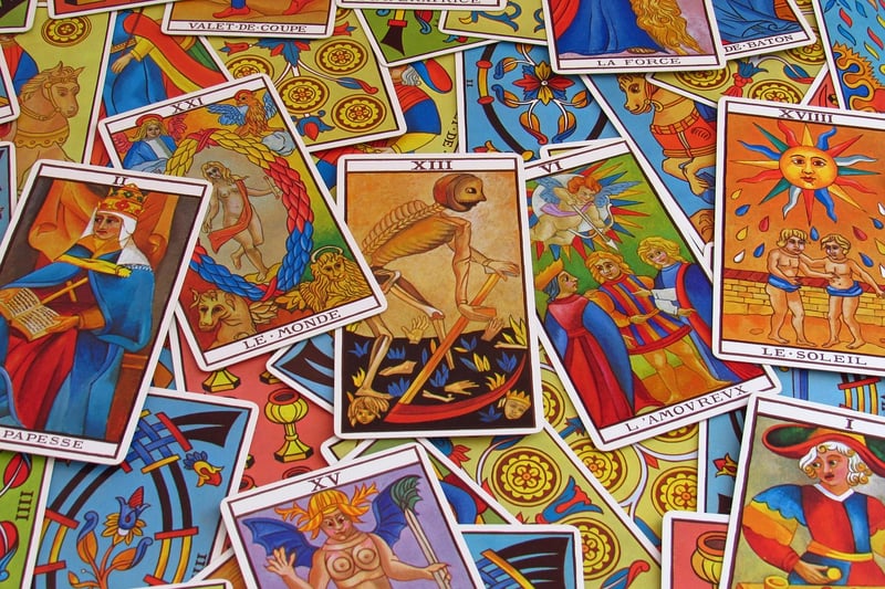 Mystical tarot cards